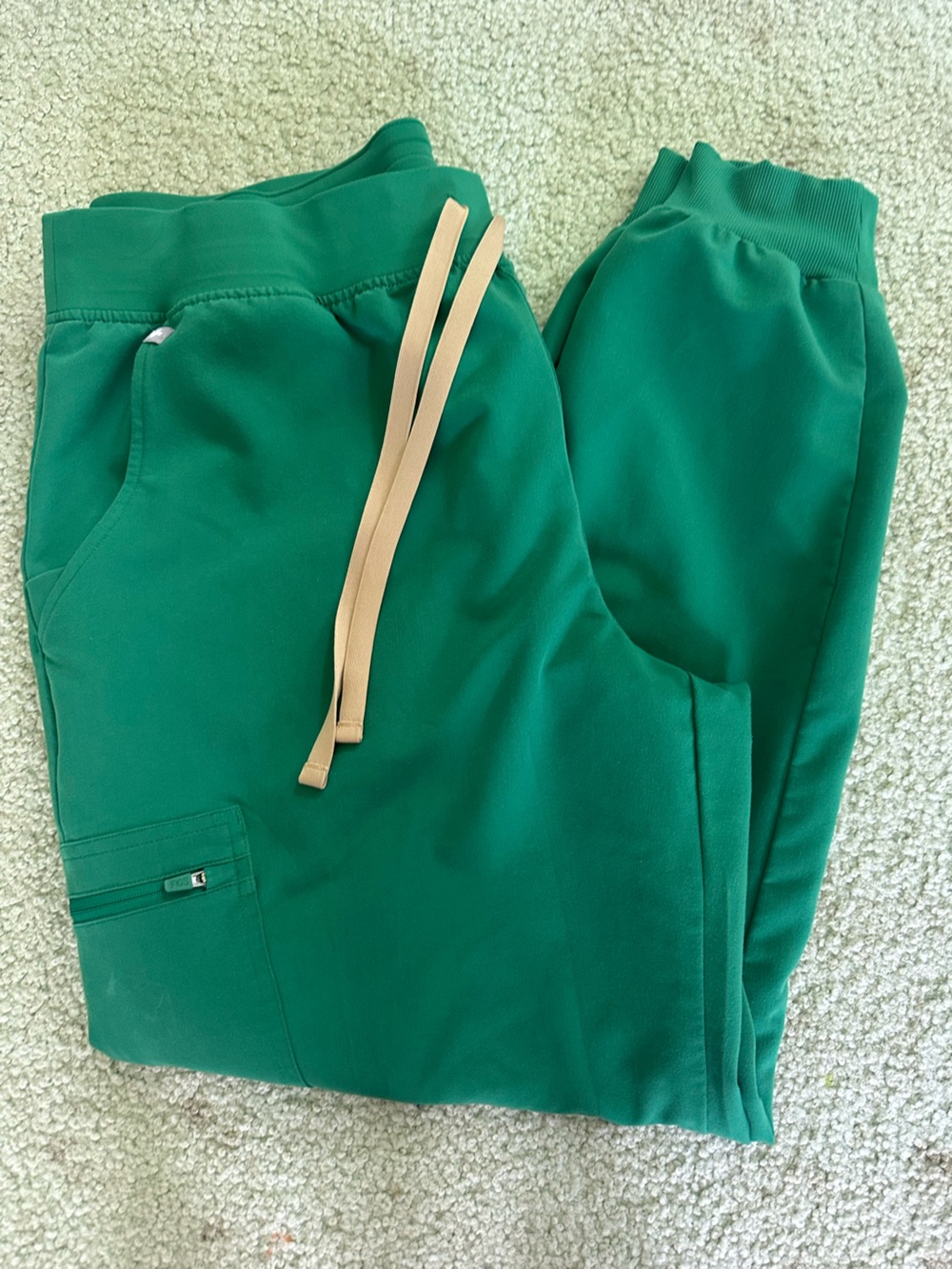 FIGS Indocyanine Green Drawstring Scrub Pants- SIZE XL